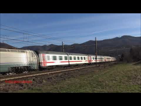 INTERCITY IN TRANSITO NEL CURVONE DI RIGOROSO. (AL) VEN. 4 - 1 - 2019.