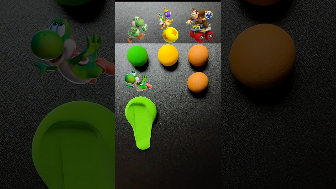 Color Mixing With Super Mario Relax And Enjoy! #SuperMario #ASMR #Satisfying #ColorMixing #Nintendo