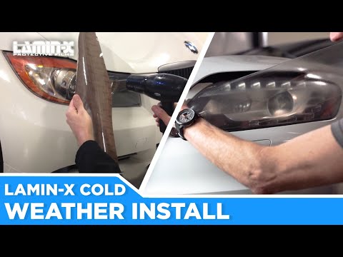 Lamin-x cold weather installation