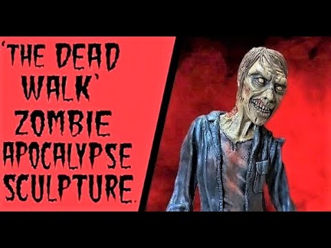 Sculpting 'The Dead Walk' Zombie Apocalypse /Polymer Clay/Time-Lapse.