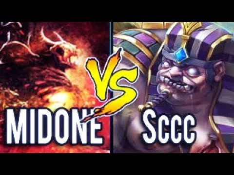 MidOne [Shadow Fiend] Vs Sccc [Pudge] GANK ME MORE PLZ Dota 2