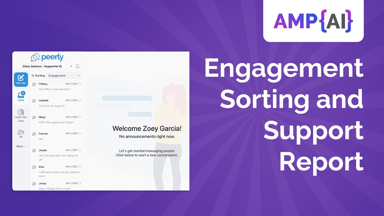 AMP AI Engagement Sorting and Support Report