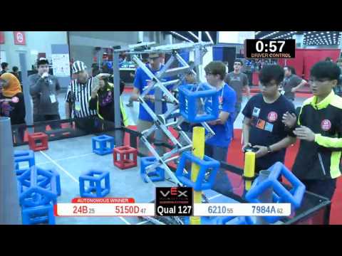 2015 VRC Engr Q127 - 24B 5150D vs 6210 7984A - 60 to 53 - VEX Worlds 2015 - Engineering Division