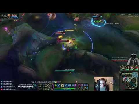 TSM Bjergsen - Galio QUADRAKILL - Patch 6.8 Ranked