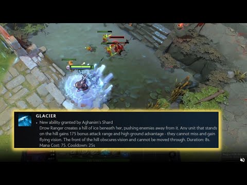 "Looks stupid" - Gorgc & Puppey tries the new Drow Range Aghs Shard "Glacier"