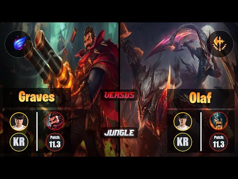 Clid GRAVES (Jungle) [Phase Rush] VS Haru OLAF - Challenger KR Patch 11.3