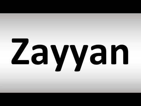 How to Pronounce Zayyan