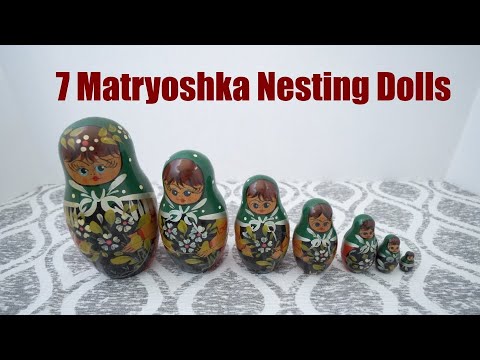 My Nesting Doll Collection #0161 – 7 Russian Matryoshka Nesting Dolls