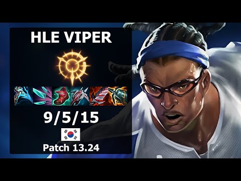 HLE Viper Lucian ADC vs Varus| Patch 13.24 KR Challenger