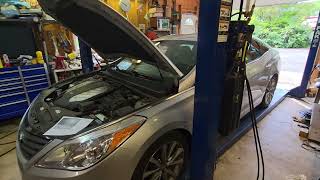 2016 Hyundai Azera Alternator and serpentine belt replacement.
