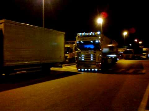 Scania 164L 480 v8 El Vikingo Global Frigo a Soave .mp4