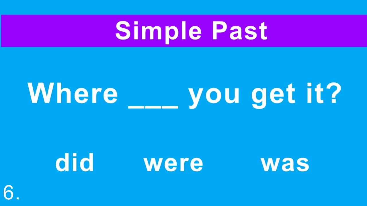 ESL Test Simple Past |English as a Second Language Grammar Test