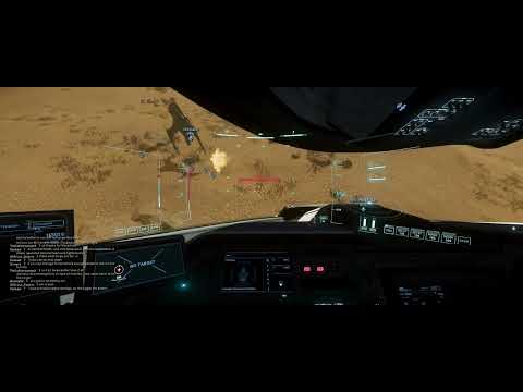 Star Citizen - Pirating RoC miners with a railgun.