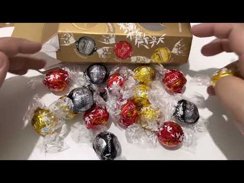 Lindt LINDOR Assorted Chocolate Unboxing and eat