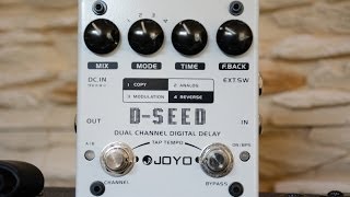 Joyo / Harley Benton - D-SEED - Dual Channel Digital Delay - Pedal Demo