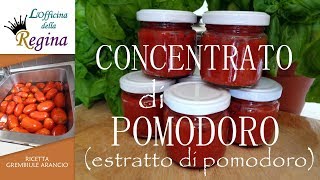 Concentrato di pomodoro (estratto di pomodoro) - Come farlo in casa senza il sole del Sud