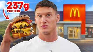 Eating The Highest Protein Item At EVERY Fast Food Chain