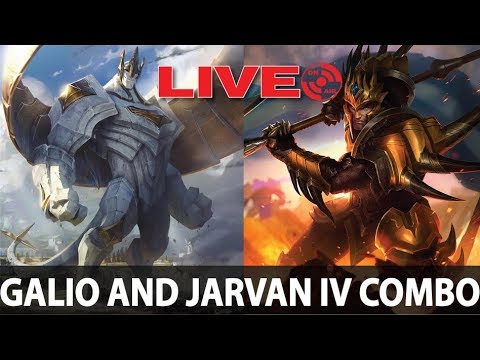 GALIO & JARVAN IV SEASON 8 BEST COMBO - NEW RUNES - LEAGUE OF LEGENDS (LIVE)