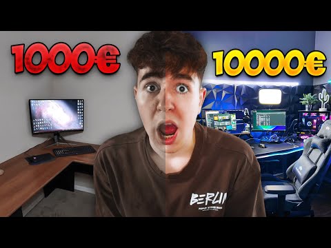 1.000€ vs 10.000€ Gaming Setup!