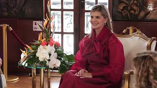 S.M. el Rey mantiene un encuentro con la presidenta electa de la República de Costa Rica, Laura Fernández