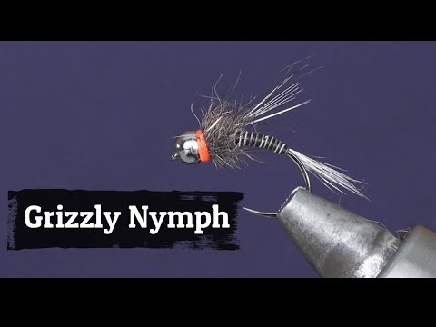 Fliegenbinden: Grizzly Nymphe, einfach zu binden und vielversprechend!