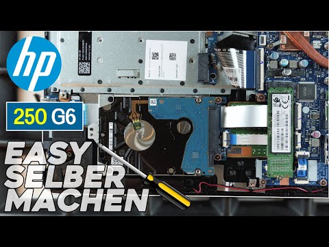 HP 250 G6 von Innen - RAM, SSD, Akku, Lüfter wechseln - Tutorial