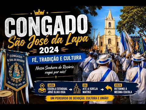 Congado em São José da Lapa 2024 | Caminhada de Fé, Tradição e Cultura Mineira