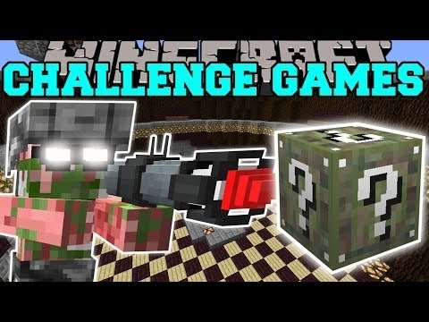 PopularMMOs Minecraft  PIGMAN SOLDIER CHALLENGE GAMES   Lucky Block Mod   Modded Mini Game