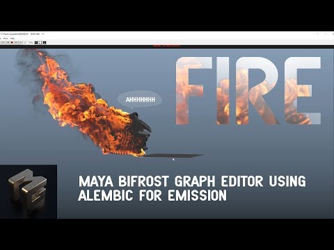 Maya FIRE tutorial with the bifrost graph editor.