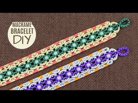 Spiral Macrame Patterns DIY Macrame Spiral Bracelets