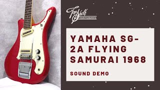 Video thumbnail for YAMAHA SG-2A FLYING SAMURAI 1968 (Bright Red) | Sound Demo by Topshelf Instruments