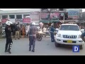Lahore Traffic Wardens And Dolphin Force Workers Are Hitting The Car