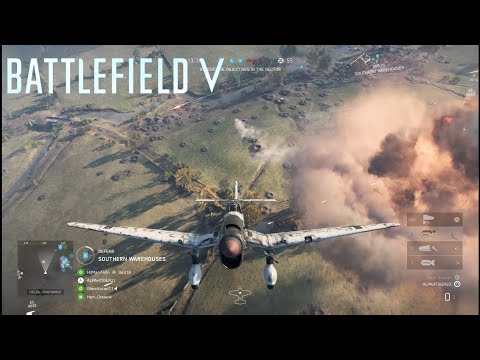 Battlefield V: Stuka B1 dive bombing Gameplay