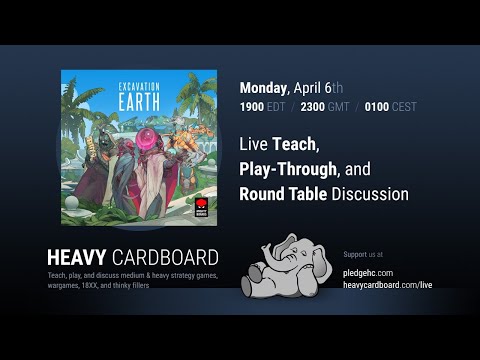 Excavation Earth 3p Teaching & Play-through by Heavy Cardboard - YouTube