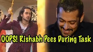 Bigg Boss 9: Rishabh Sinha Pees During Task; Salman Khan’s Hilarious Comment!