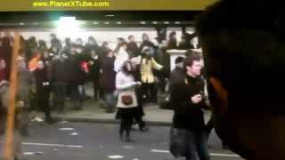 Parliament Square Petrol bombing - Video proof the "bombing" was rehearsed