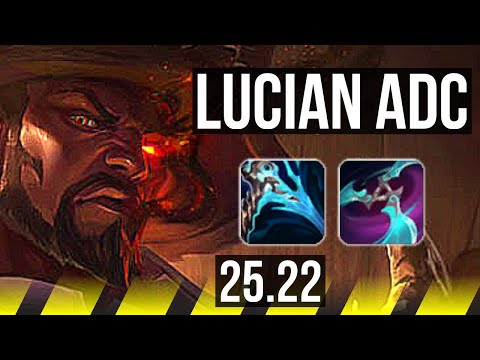 LUCIAN & Nami vs JHIN & Bard (ADC) | 8/2/7 | KR Master | 25.22