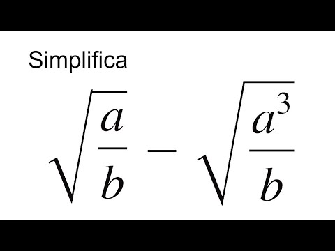 SIMPLIFICAR LA EXPRESIÓN ALGEBRAICA CON RAÍCES. Matemáticas Básicas