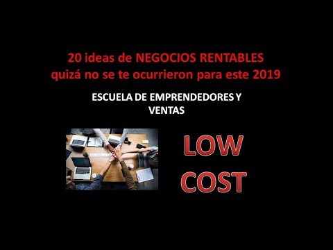 , title : '20 ideas rentables LOW COST para el año 2021. Ideas de negocio de baja inversión'