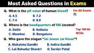 Top 100 Gk Questions | India GK | General Knowledge | SSC Exam, Gk GS, UPSC, Railways, Gk in English