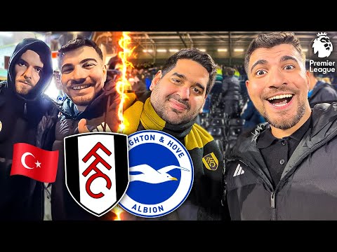 Turkish Fan Watches the Premier League for the First Time | Fulham Brighton | England Stadium Vlog