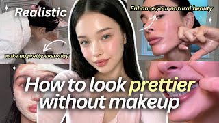 How to Look NATURALLY Beautiful WITHOUT Makeup (Real Glow Up Tips)
