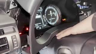 How to remove Lexus RC Instrument Cluster Lens