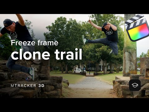 mTracker 3D Tutorial - Freeze Frame Clone Trail Effect in FCP - MotionVFX