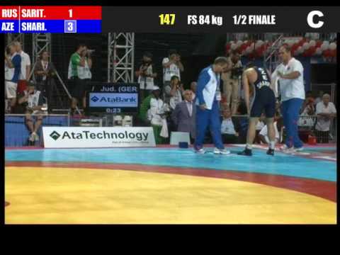 84kg - Sharif Sharifov (AZE) vs Albert Saritov (RUS) 2011 world championship