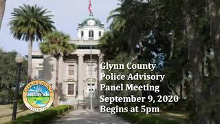 Glynn County Police Advisory Panel September 9, 2020