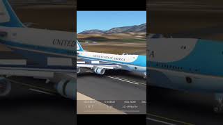 Boeing 747 Air Force One Landing Rate 1-10 #747 #airliner #flightsimulator #plane #airforceone #fyp