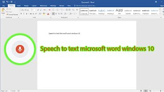 How do i turn on voice typing in word
