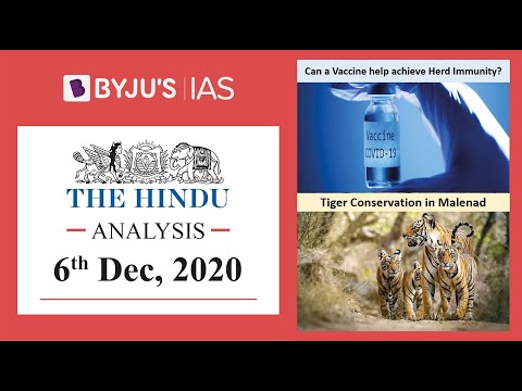 'The Hindu' Analysis for 6th December, 2020. (Current Affairs for UPSC/IAS)