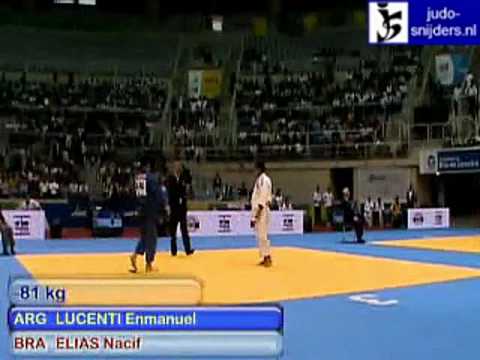 Judo 2009 Rio de Janeiro: Lucenti (ARG) - Elias (BRA) [-81kg].